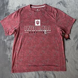 Colosseum Indian Hoosiers Red Camo T-Shirt Size XL Mens Collegiate Athletic